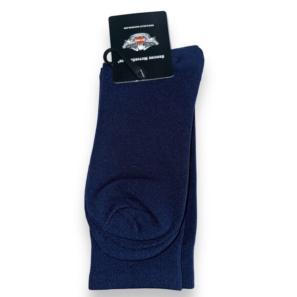 Harley-Davidson Mens HD Trouser Sock Microfiber Dress Navy 99402-16VM - Picture 6 of 7